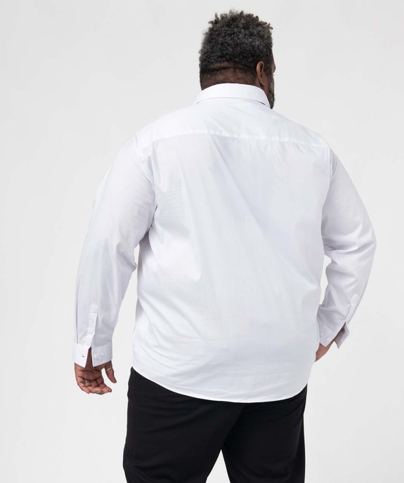 Chemise homme grande taille unie vue3 - GEMO (G TAILLE) - GEMO