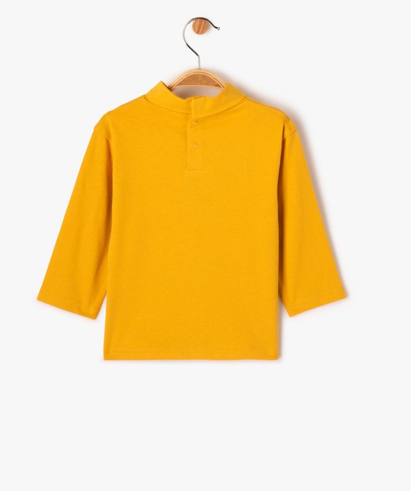 Tee-shirt manches longues et col roulé imprimé bébé garçon vue3 - GEMO(BEBE DEBT) - GEMO