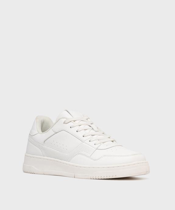 Baskets basses unies à lacets homme - Camps United vue3 - CAMPS GEMO FOR GOOD - GEMO