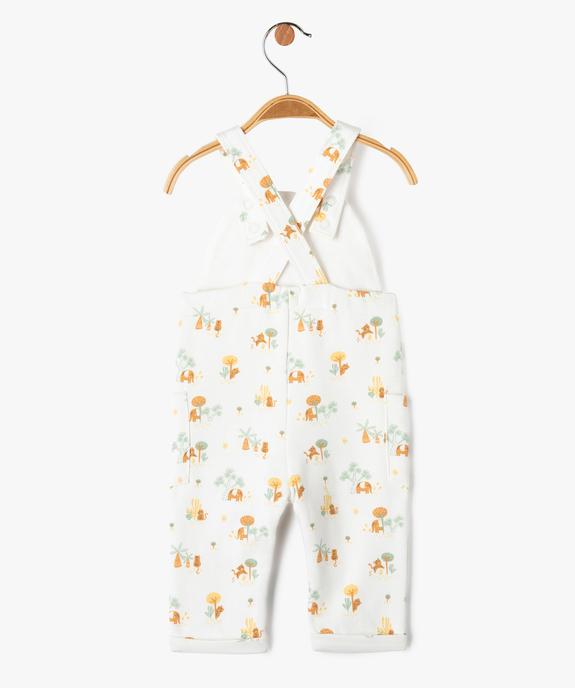 Salopette en molleton imprimé bébé vue4 - GEMO 4G BEBE - GEMO