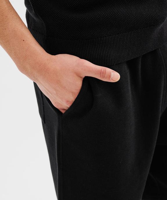 Bermuda en coton nid d'abeille à taille élastiquée homme vue2 - GEMO 4G HOMME - GEMO