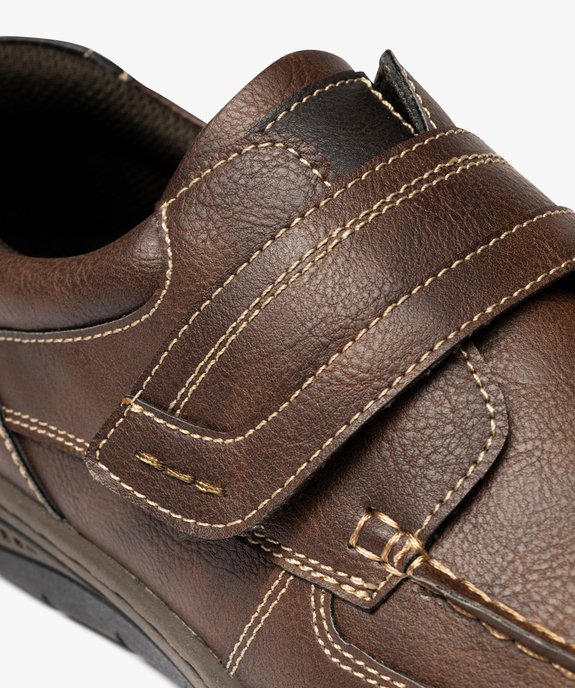 Chaussures bateau homme confort fermeture scratch vue12 - G'FLEX - GEMO