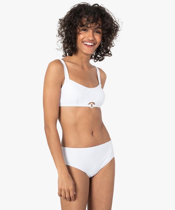 Bas de maillot de bain femme forme shorty vue3 - GEMO 4G FEMME - GEMO