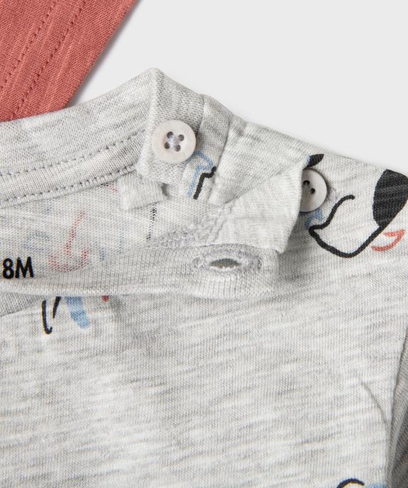 Tee-shirt à manches courtes imprimés bébé garçon (lot de 2) vue2 - GEMO 4G BEBE - GEMO