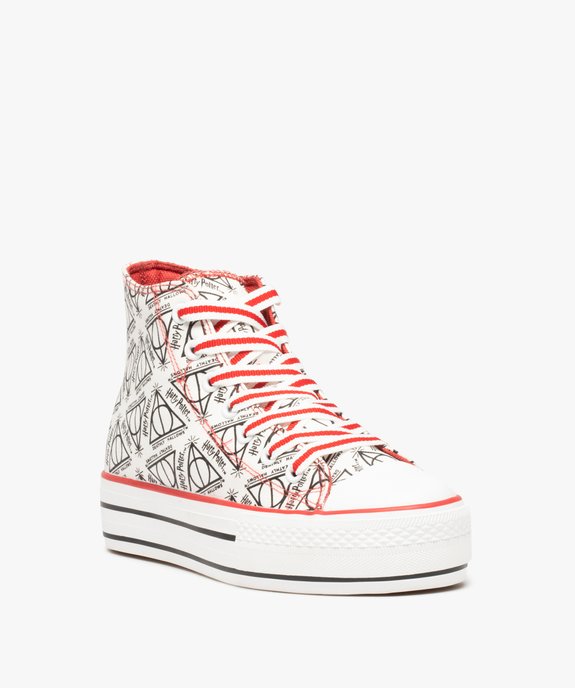 Baskets femme montantes imprimées - Harry Potter vue2 - HARRY POTTER - GEMO