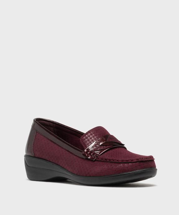 Mocassins confort légers et souples à talon compensé femme vue2 - G'FLEX GEMO FOR GOOD - GEMO