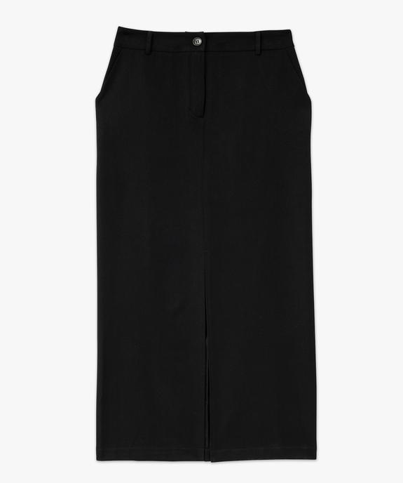 Jupe crayon fendue en maille stretch femme vue4 - GEMO(FEMME PAP) - GEMO