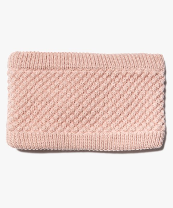 Écharpe snood bébé fille à doublure polaire chaude vue3 - GEMO(BEBE DEBT) - GEMO