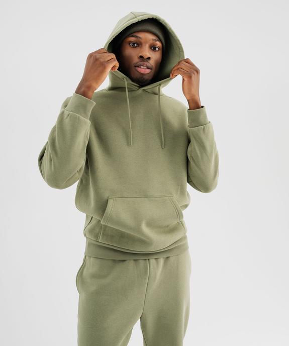 Sweat à capuche en molleton doux homme vue4 - GEMO 4G HOMME - GEMO