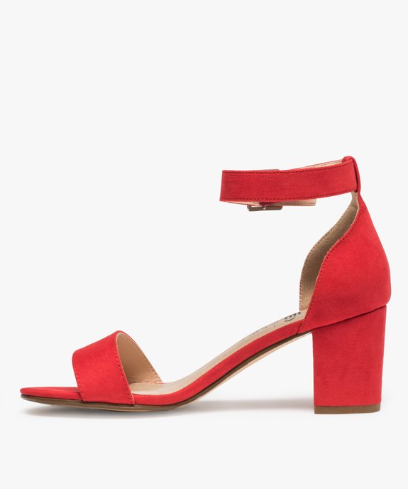 Sandales à talon avec bride cheville spéciales pied large femme - Valentina Baldano vue3 - VALENTINA BALDA - GEMO