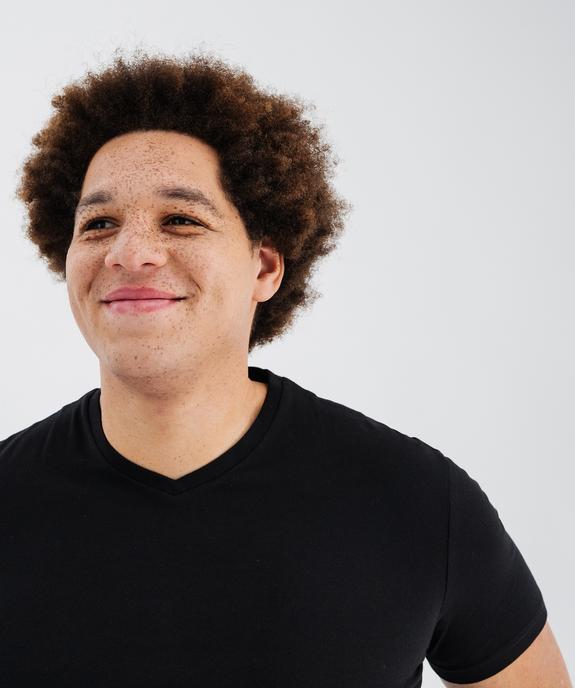 Tee-shirt à manches courtes et col V homme vue5 - GEMO 4G HOMME - GEMO