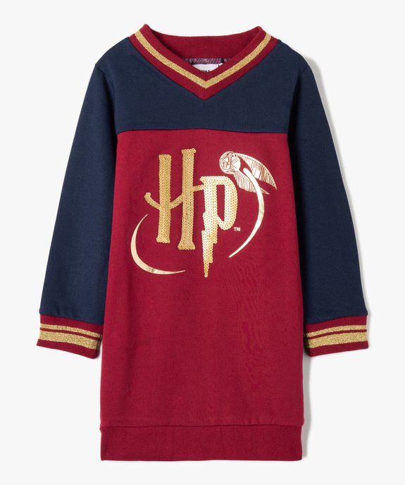 Robe fille en matière sweat à détails pailletés - Harry Potter vue1 - HARRY POTTER - GEMO