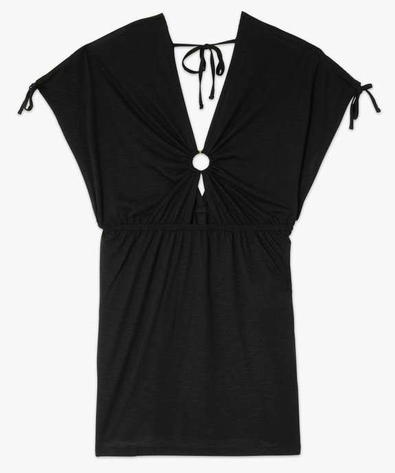 Robe de plage femme à double décolleté en V vue4 - GEMO (PLAGE) - GEMO