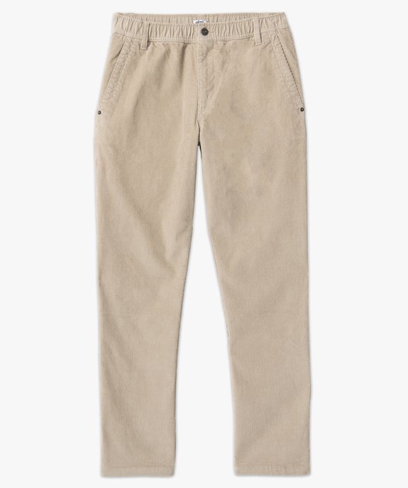 Pantalon homme en velours côtelé vue4 - GEMO (HOMME) - GEMO