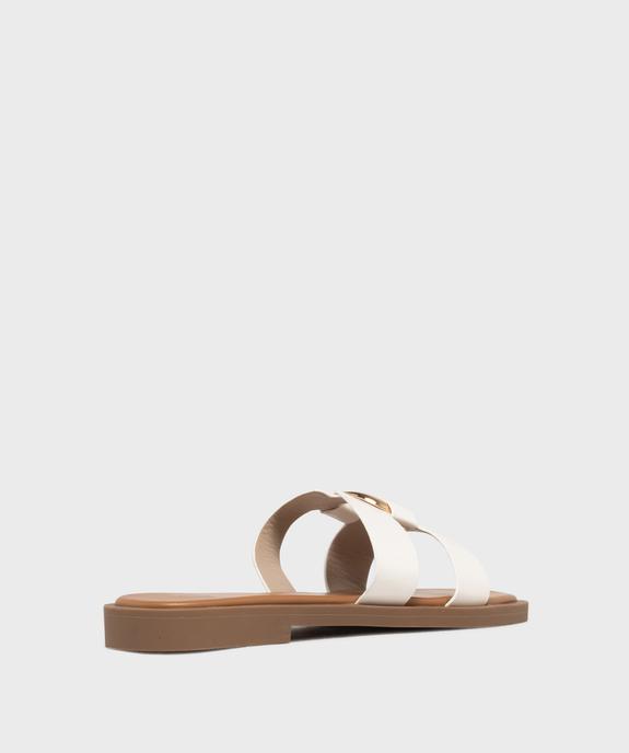 Mules plates avec bijou sur le dessus femme - Follow Me vue4 - FOLLOW ME - GEMO