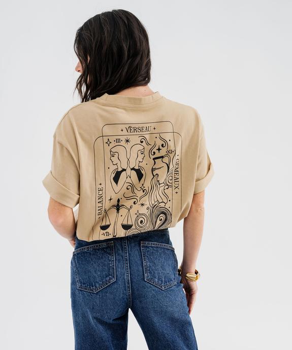 Haut de pyjama avec motif poitrine et dos mixte vue7 - GEMO 4G FEMME - GEMO