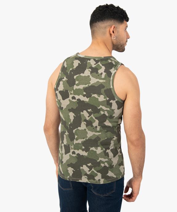 Débardeur homme à motif camouflage vue3 - GEMO (HOMME) - GEMO