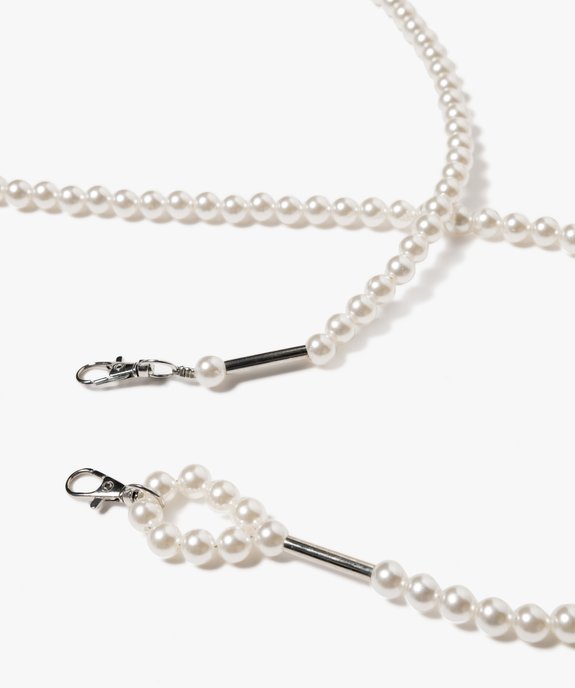 Collier porte téléphone en perles avec mousquetons vue1 - GEMO (ACCESS) - GEMO