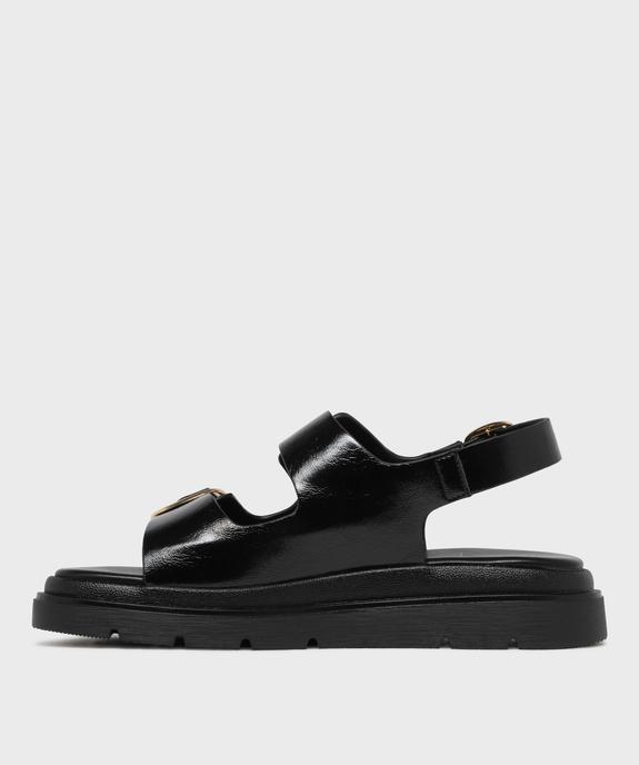 Sandales plateformes à 3 boucles femme - 5 Miles vue3 - 5 MILES - GEMO