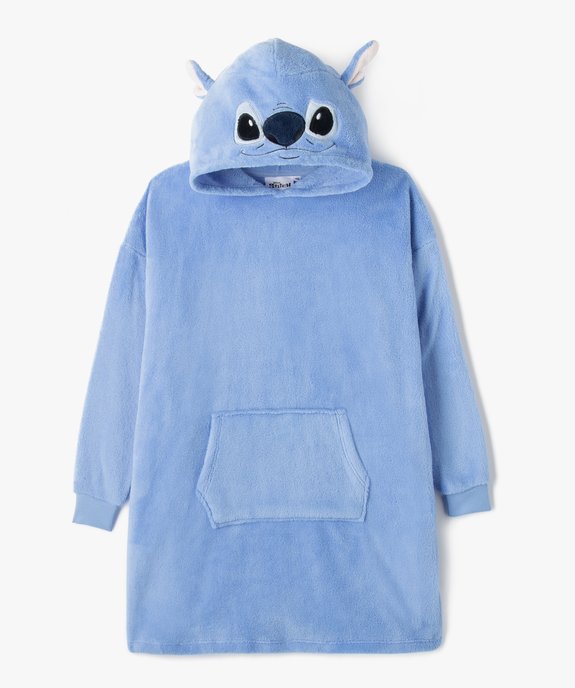 Robe de chambre à capuche en maille peluche enfant - Stitch vue1 - LILO & STITCH - GEMO