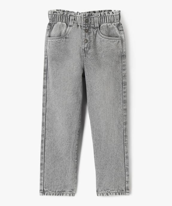 Jean slouchy à taille haute ajustable fille vue2 - GEMO (ENFANT) - GEMO