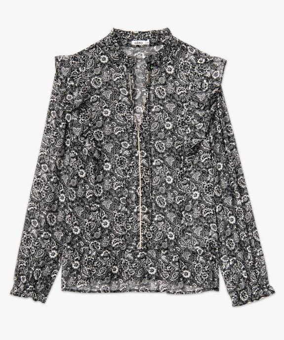 Blouse à manches longues à motifs fleuris femme vue4 - GEMO(FEMME PAP) - GEMO