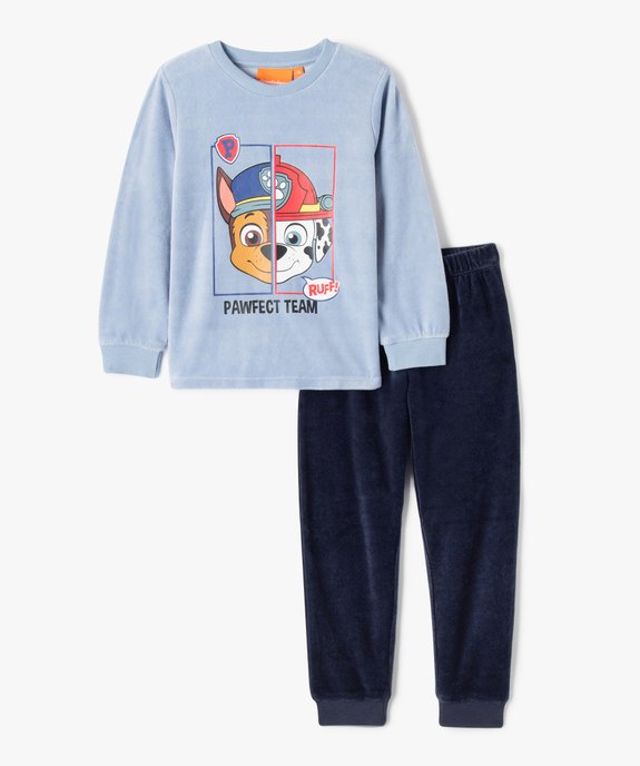 Pyjama en velours avec motif XXL garçon - Pat Patrouille vue1 - PAT PATROUILLE - GEMO