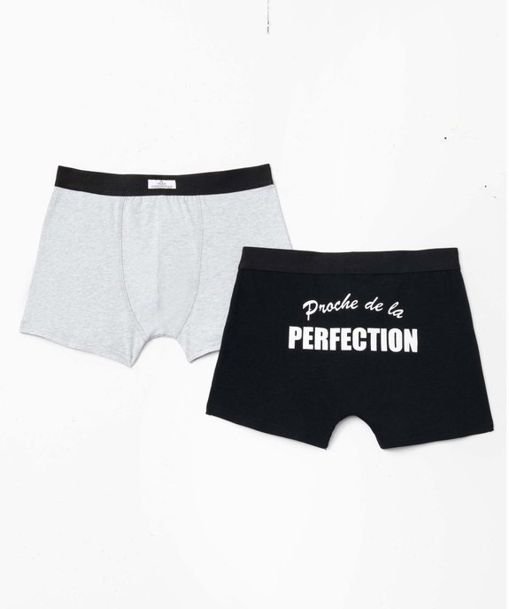 Boxer homme en coton stretch extensible (lot de 2) vue1 - GEMO 4G HOMME - GEMO