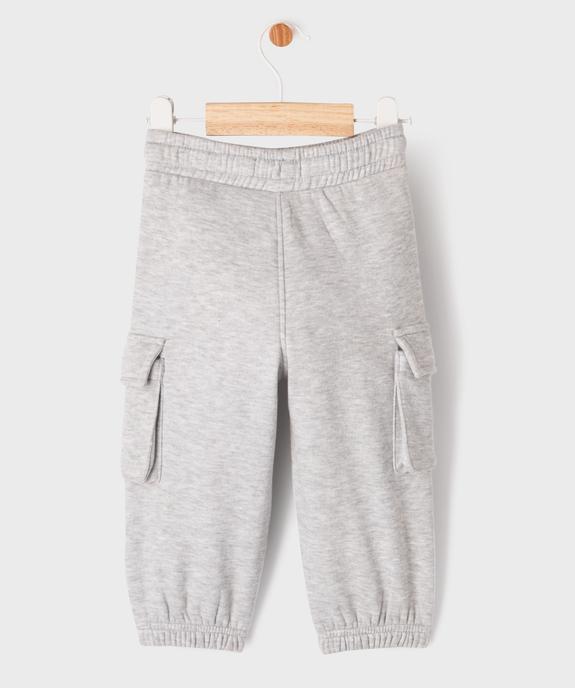Pantalon en maille coupe cargo bébé garçon vue3 - GEMO(BEBE DEBT) - GEMO