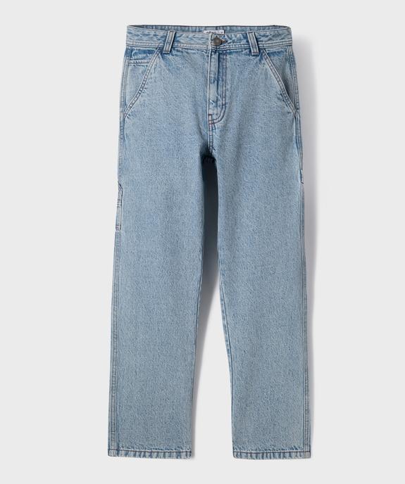 Jean loose charpentier à taille réglable garçon vue1 - GEMO (JUNIOR) - GEMO