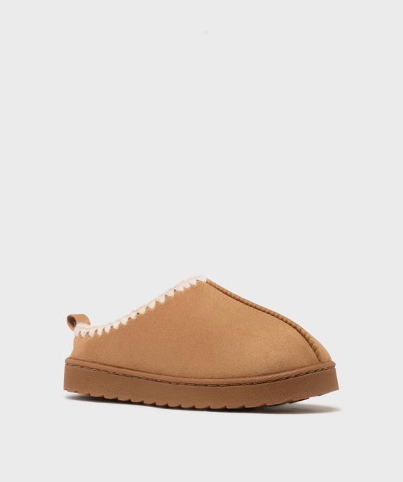 Chaussons mules avec doublure chaude et semelle légère fille  vue2 - GEMO (ENFANT) - GEMO
