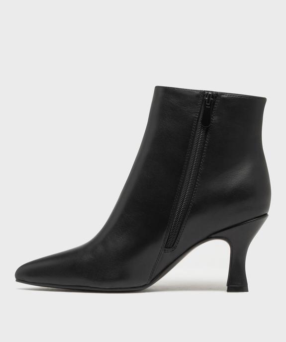 Bottines à talon fin et bout pointu femme - Follow Me vue3 - FOLLOW ME G4G - GEMO