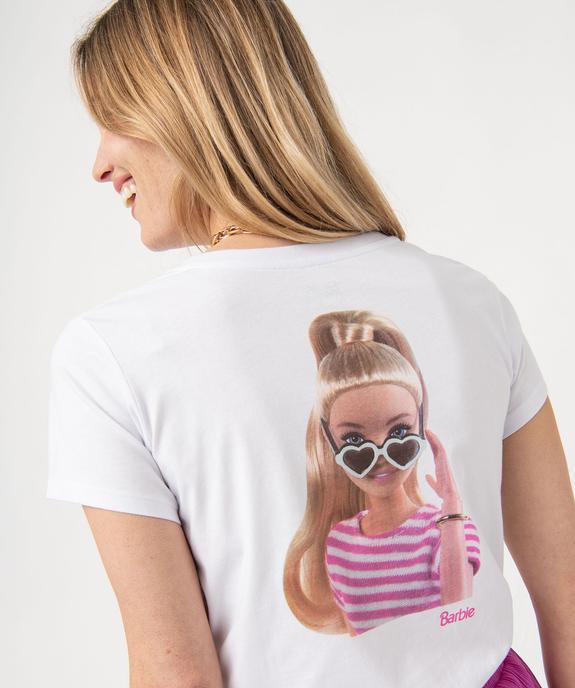 Tee-shirt droit manches courtes femme - Barbie vue2 - BARBIE - GEMO