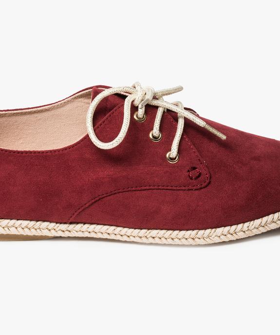 Derbies femme à semelle ornée de corde tressée vue6 - GEMO (CASUAL) - GEMO
