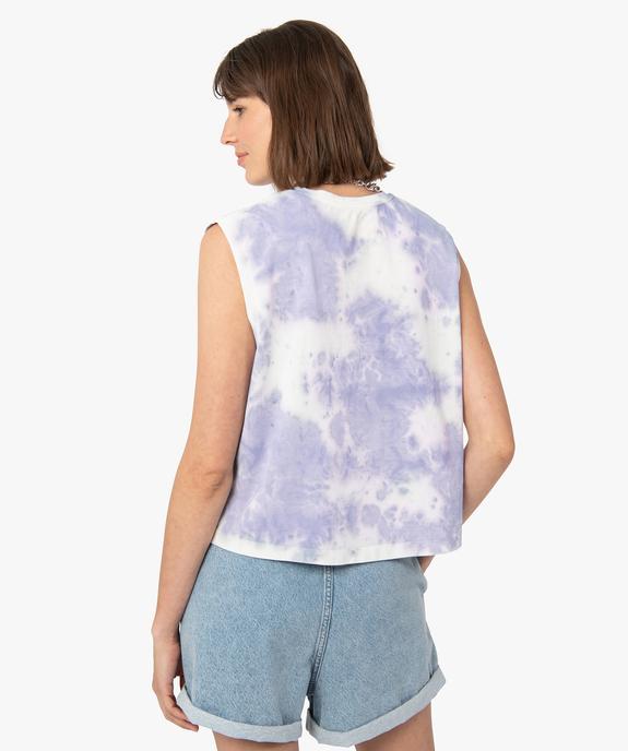 Débardeur femme esprit tie and dye – Camps United vue3 - CAMPS UNITED - GEMO