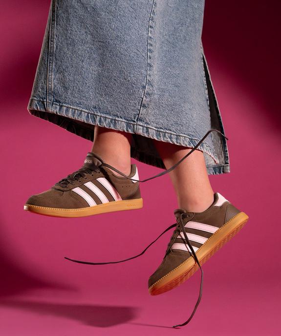 Baskets basses en cuir suédé Breaknet Sleek femme - Adidas vue1 - ADIDAS - GEMO