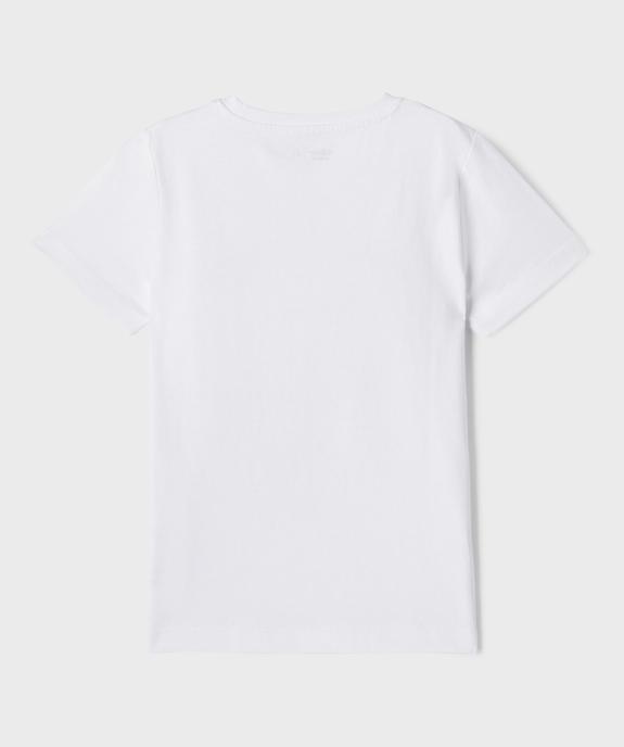 Tee-shirt manches courtes à motif football garçon vue3 - GEMO 4G GARCON - GEMO