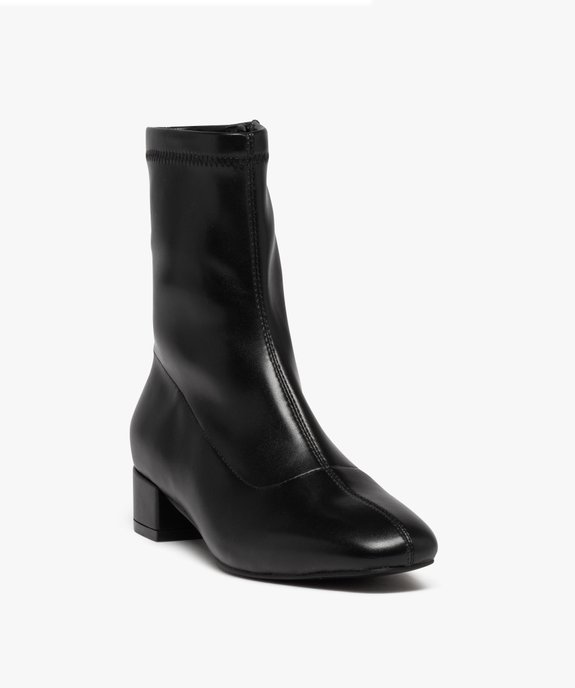 Boots chaussettes à tige souple femme vue2 - GEMO (CASUAL) - GEMO