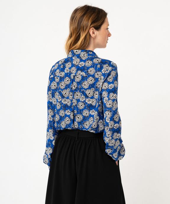 Chemise imprimée en voile fluide femme vue3 - GEMO 4G FEMME - GEMO