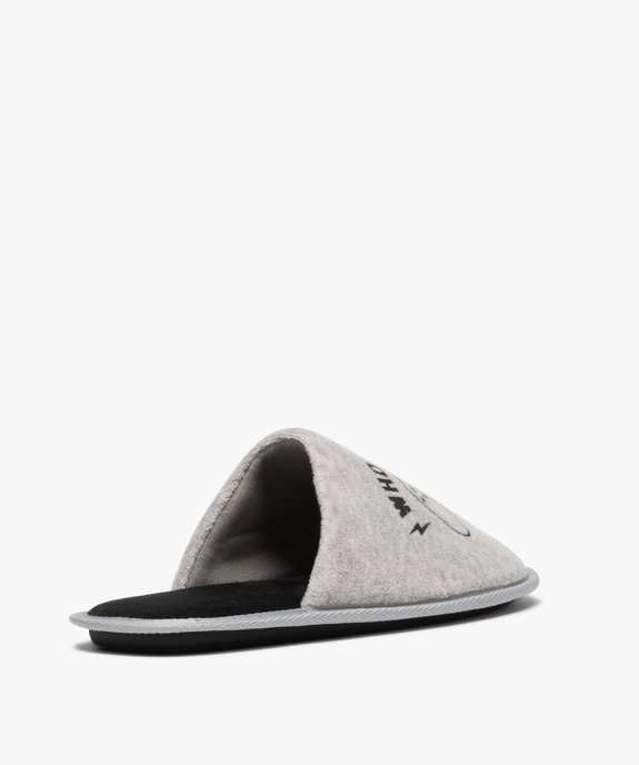 Chaussons homme mules en velours spécial gamer vue4 - GEMO(HOMWR HOM) - GEMO