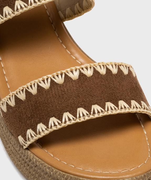 Sandales à semelle plateforme et talon compensé femme  - Valentina Baldano vue6 - VALENTINA BALDA - GEMO