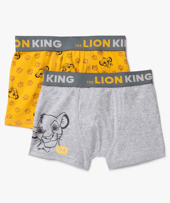 Boxer garçon en coton stretch Le Roi Lion (lot de 2) vue1 - ROI LION - GEMO
