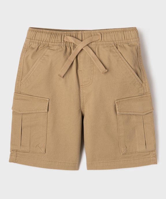 Bermuda cargo taille ajustable garçon vue1 - GEMO (ENFANT) - GEMO