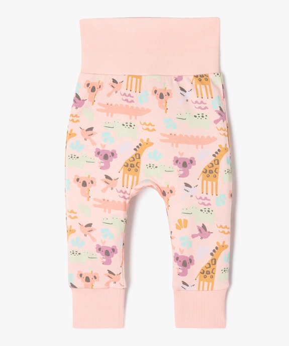 Pantalon en maille imprimé évolutif bébé vue4 - GEMO(BB COUCHE) - GEMO