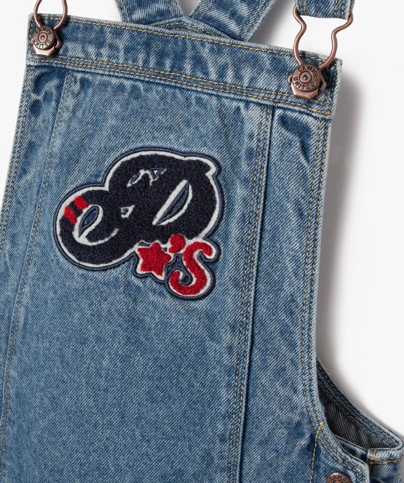 Robe salopette en jean fille - Camps United vue3 - CAMPS UNITED - GEMO