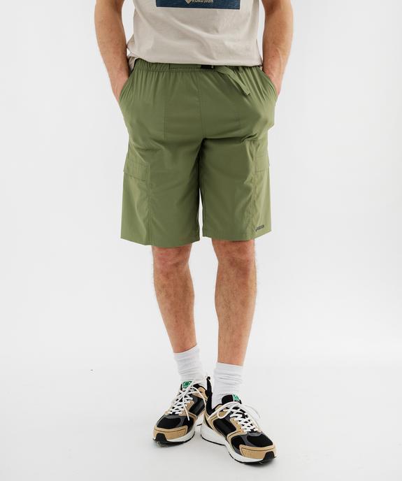 Bermuda technique multipoche en matière fine et légère homme - Roadsign vue1 - ROADSIGN D - GEMO
