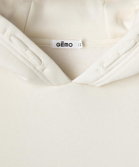 Sweat molletonné à capuche garçon vue3 - GEMO (JUNIOR) - GEMO