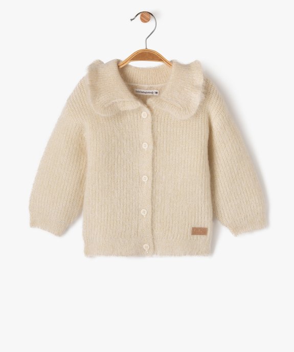 Gilet en maille scintillante bébé fille - LuluCastagnette vue1 - LULUCASTAGNETTE - GEMO