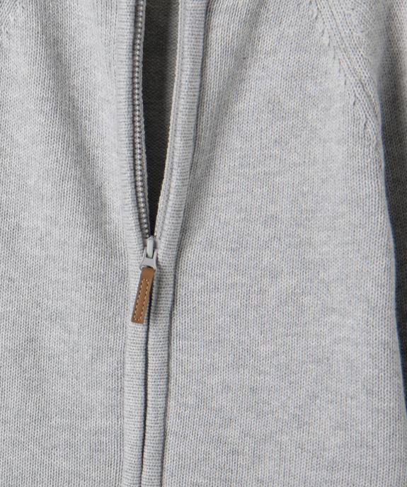 Gilet zippé à col rond en coton bébé vue2 - GEMO(BEBE DEBT) - GEMO