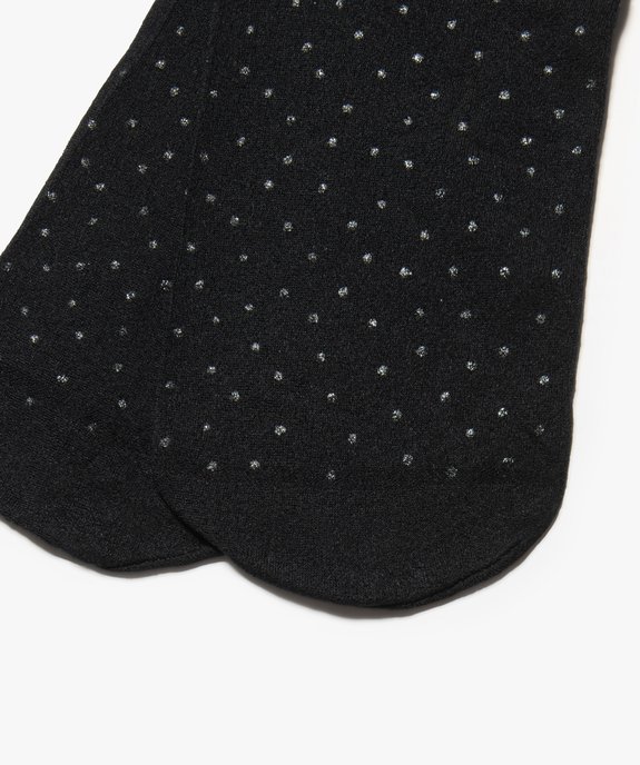 Collants fille à petits pois pailletés vue2 - GEMO (ENFANT) - GEMO
